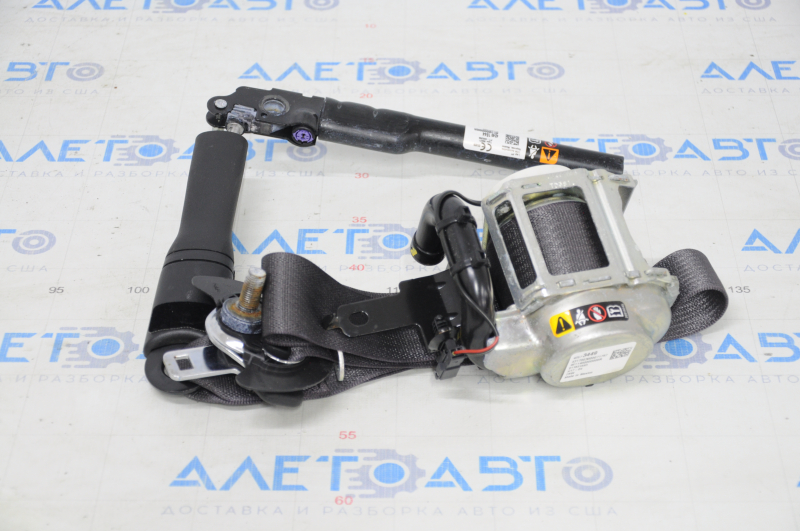 Chevrolet Bolt 17 Passenger Seat Belt with Tensioner Dark Gray