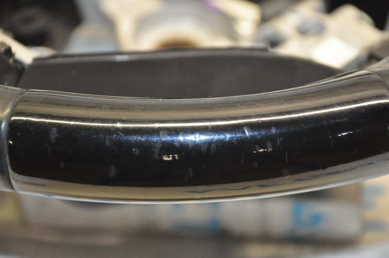 Bare steering wheel Lexus RX350 RX450h 13-15 rest leather black with wood, no buttons, scratches, bumps