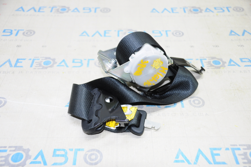 Seat belt 3rd row in the ceiling Toyota Highlander 14-19 black, tear