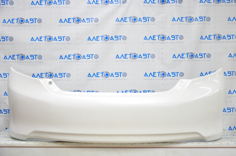 Rear bumper bare Toyota Camry v50 12-14 usa LE XLE white, broken creases, cracked, made