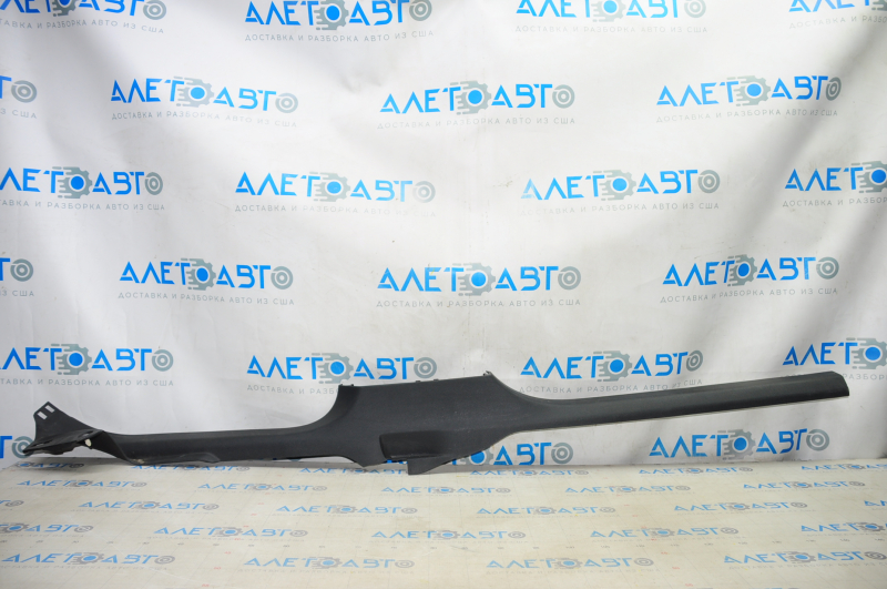 Door sill trim inner left VW Passat b8 16-19 USA black, no fragment, broken fastener, scratches
