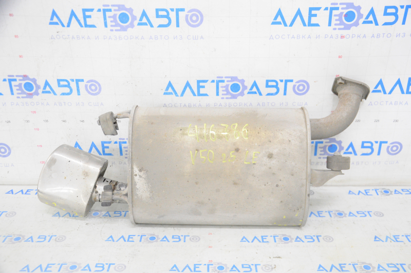 Muffler rear part barrel Toyota Camry v50 12-14 usa LE with nozzle, dents
