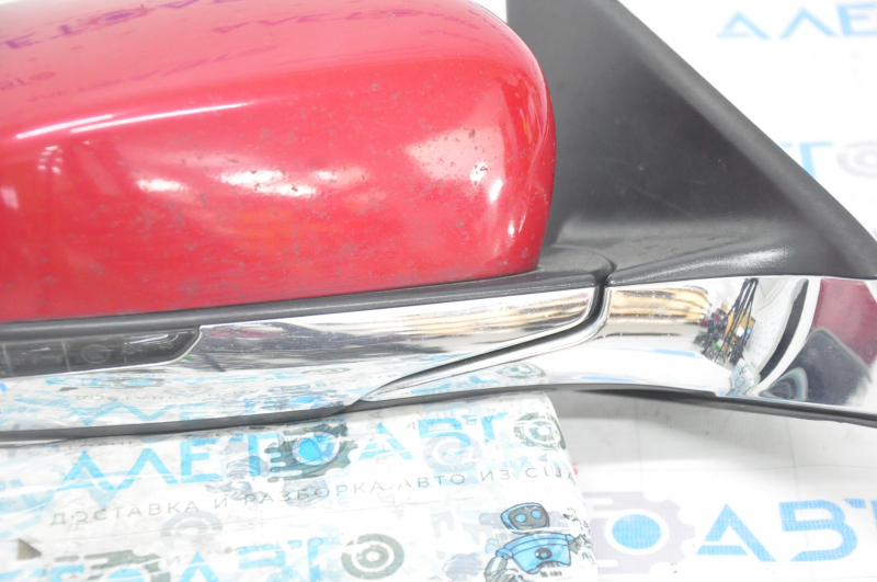 Right side mirror Jeep Compass 17- 5+4 pins, BSM, turn signal, heated, red, sand on chrome