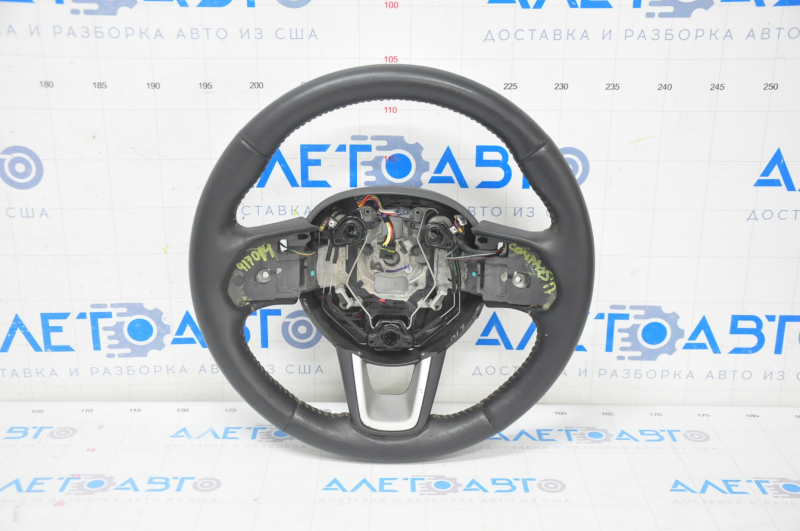 Naked steering wheel Jeep Compass 17-21 leather, black, scratches on the pad