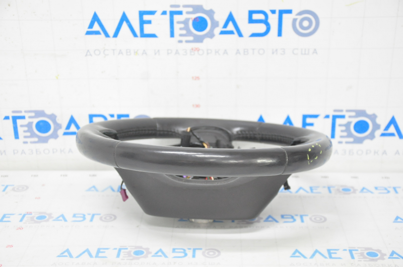 Naked steering wheel Chevrolet Volt 16 - black leather, heated, tears, scratches