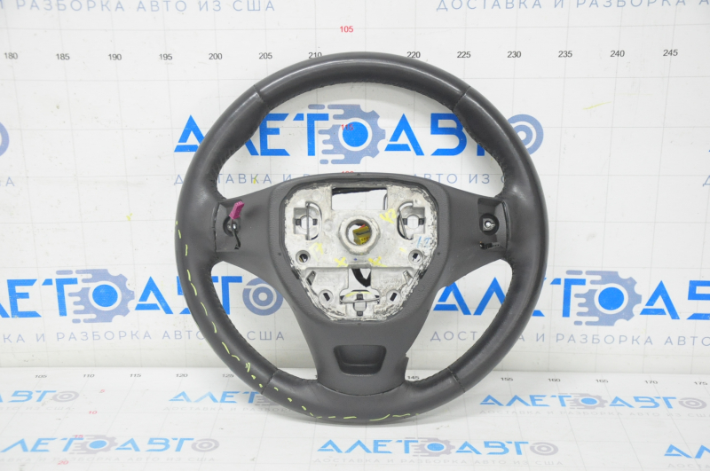 Naked steering wheel Chevrolet Volt 16 - black leather, heated, tears, scratches