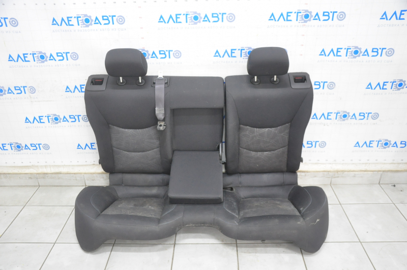 Rear row of seats 2nd row Chevrolet Volt 16 - black cloth, blue stitching, chemically treated, tear