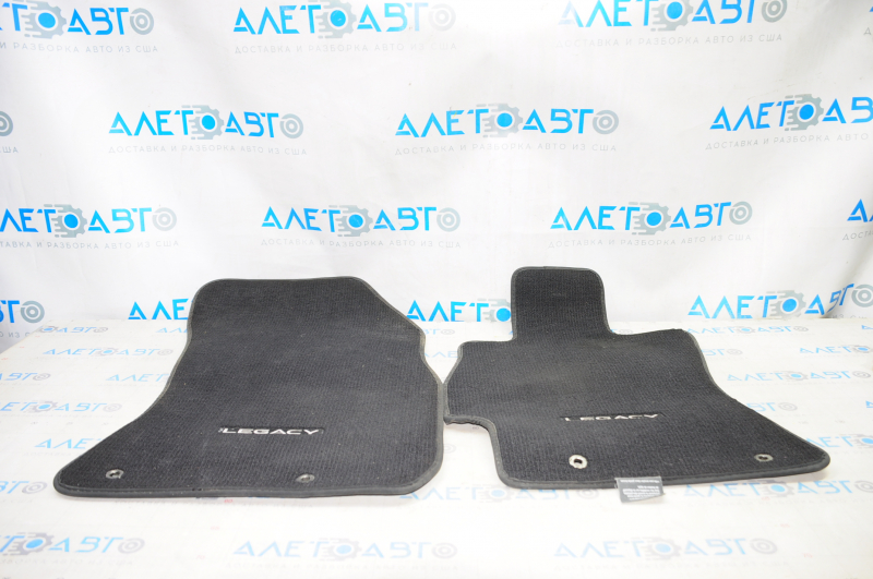 Set of floor mats for Subaru Legacy 15-16 cloth black