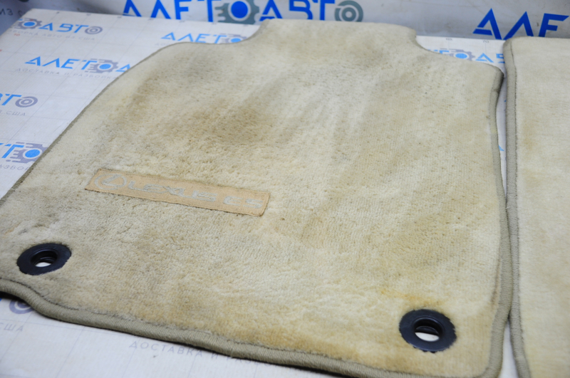 Set of floor mats for Lexus ES300h ES350 13-15 cloth, beige, dry-cleanable