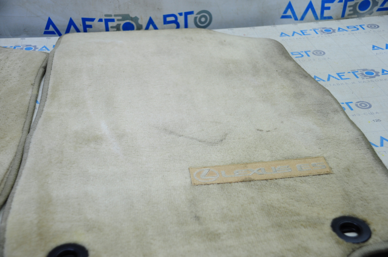 Set of floor mats for Lexus ES300h ES350 13-15 cloth, beige, dry-cleanable