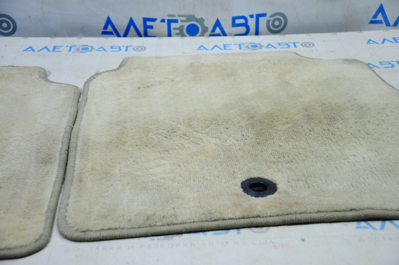 Set of floor mats for Lexus ES300h ES350 13-15 cloth, beige, dry-cleanable