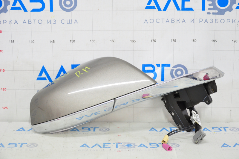 Side mirror right Tesla Model S 12-20 13+2 pins, auto-dimming, heated, brown+chrome