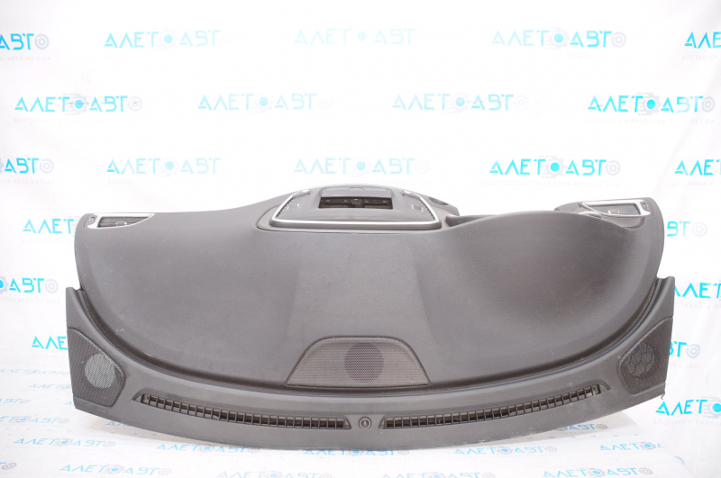 Torpedo front panel without AIRBAG Chrysler 200 15-17 black, tear, contact with water, under chemical treatment, frame is broken