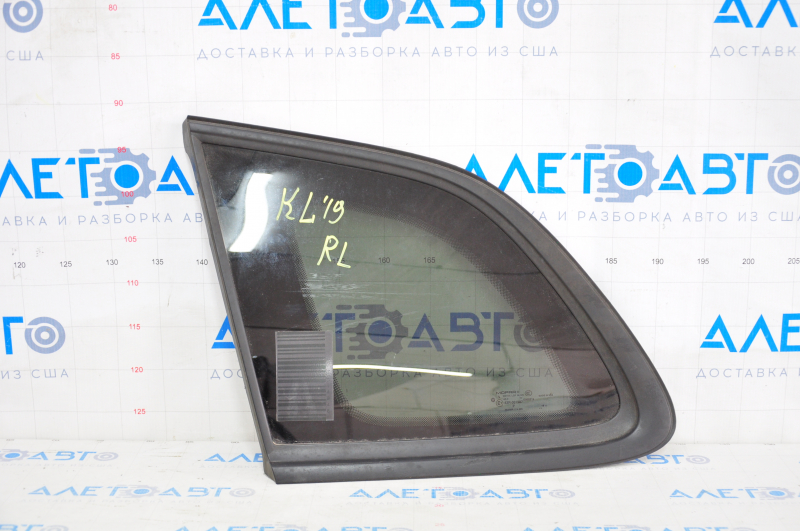 Window blind glass rear left Jeep Cherokee KL 19-20 black