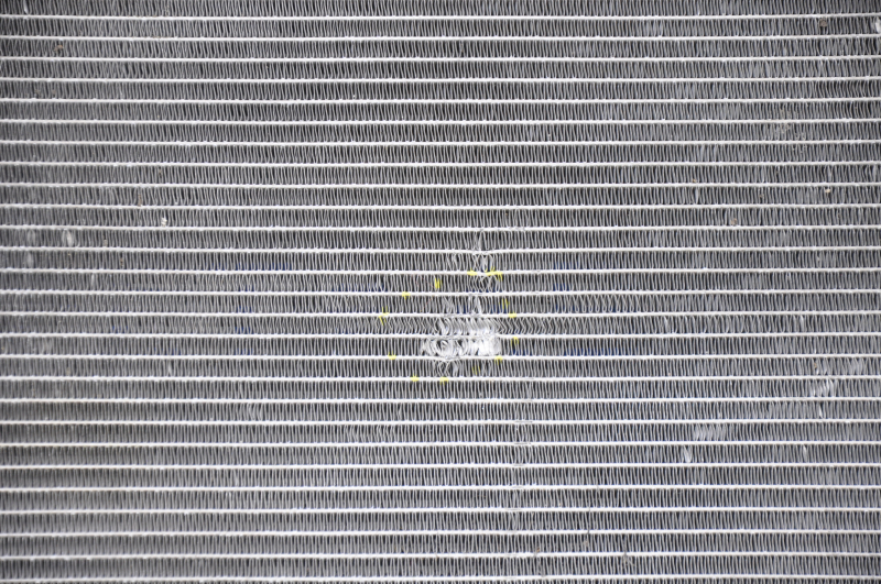 Air conditioner radiator condenser Infiniti JX35 QX60 13- honeycomb peeled off, dented