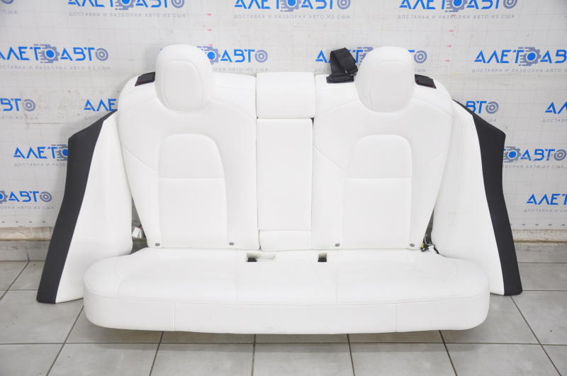 Rear row of seats 2nd row Tesla Model 3 18- leather white, heated, worn
