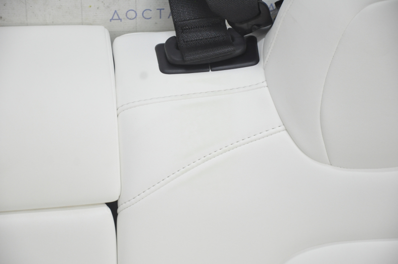 Rear row of seats 2nd row Tesla Model 3 18- leather white, heated, worn