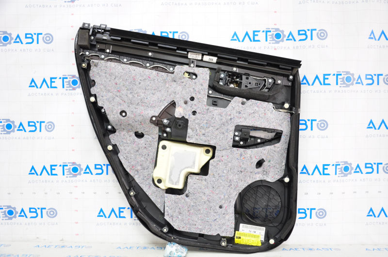 Door trim card rear right Toyota Highlander 14-16 black, with curtain