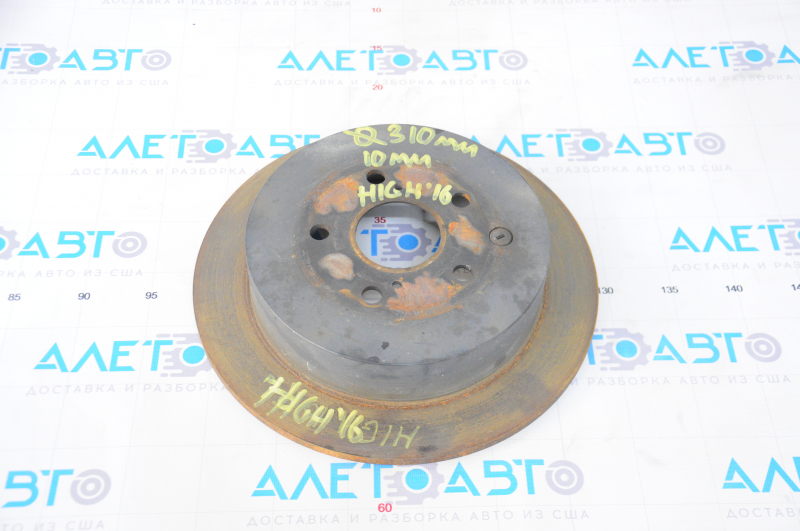 Rear left brake disc Toyota Highlander 14-19 310/10mm