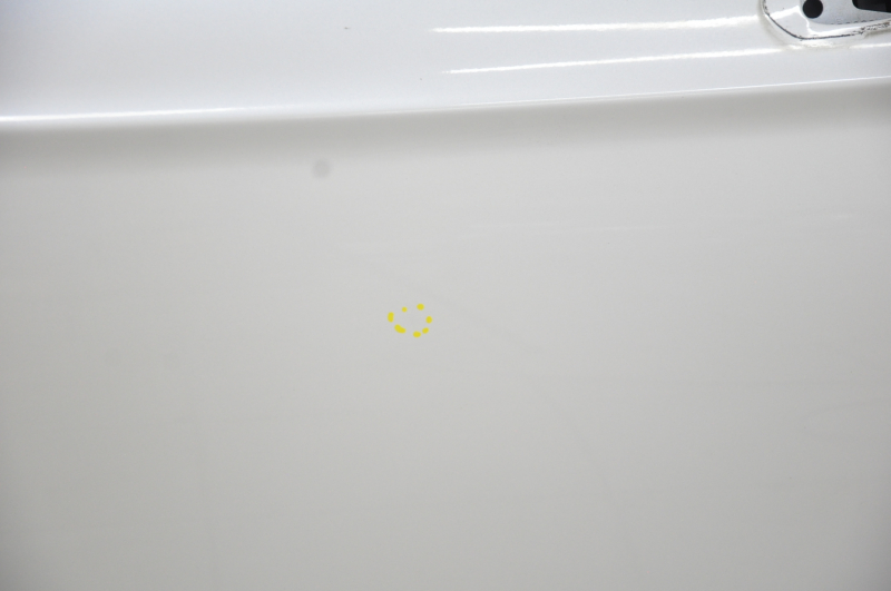Door assembly front right Ford Fusion mk5 13-20 hybrid, white UG, butt, air in the overlay, scratches on the glass