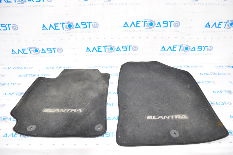 Set of floor mats Hyundai Elantra AD 17-20 cloth black, for dry cleaning