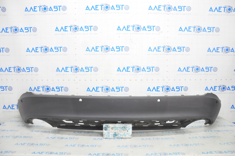 Rear bumper lip Ford Edge 15-18 pre-rest, structure, for parking sensors, without towbar, scratches
