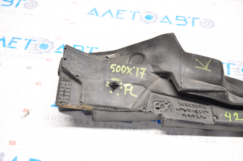Seal wing hood-wing left Fiat 500X 16- tear