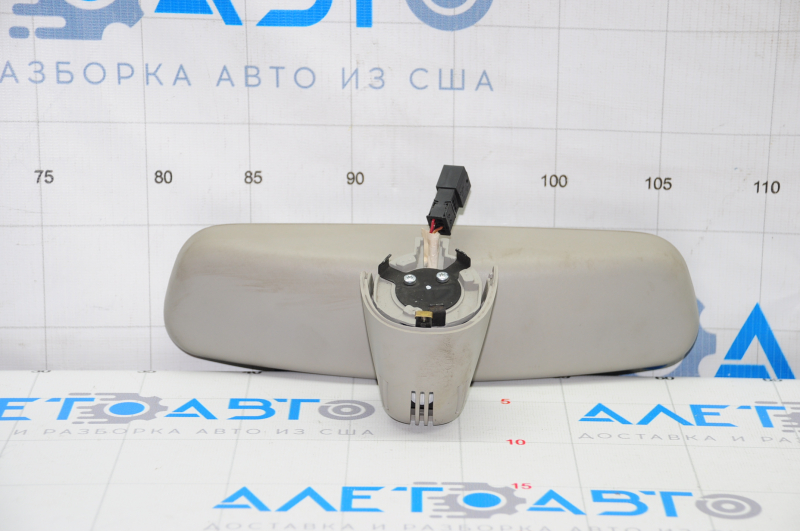 Interior mirror Audi Q5 8R 09-10 gray, with rain sensor, crack, break, amalgam has come out