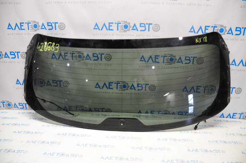 Rear glass of the trunk door Lexus NX200t NX300 NX300h 15-21