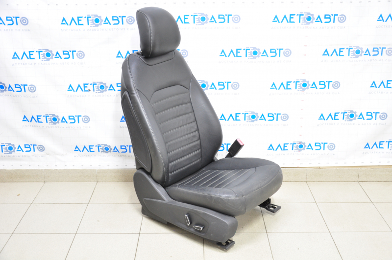 Passenger seat Ford Fusion mk5 13-16 with airbag, electric, heated, leather black