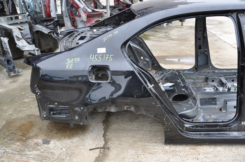 Quarter wing rear right VW Jetta 11-18 USA black, on body, bumps