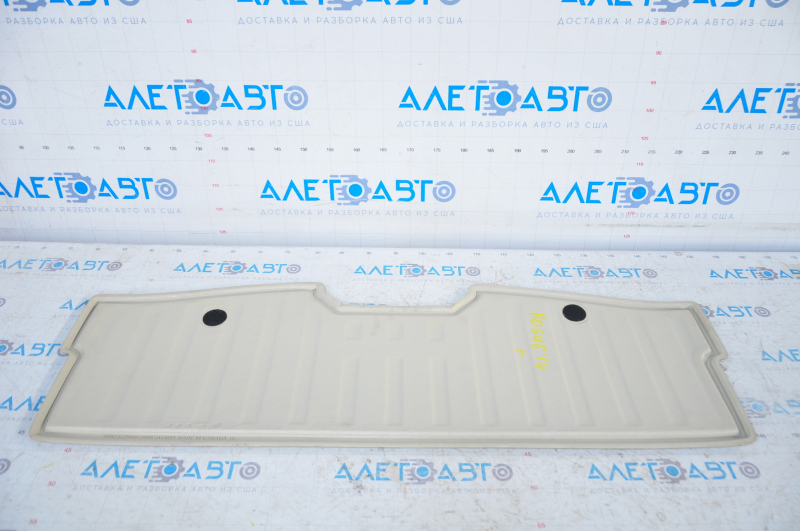 Rear trunk mat Nissan Rogue 14-20 beige for 2 rows, for dry cleaning
