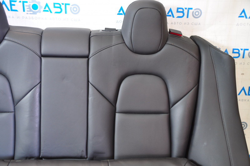 Rear seat row 2 Tesla Model 3 18- leather black, heated, water damage, dented