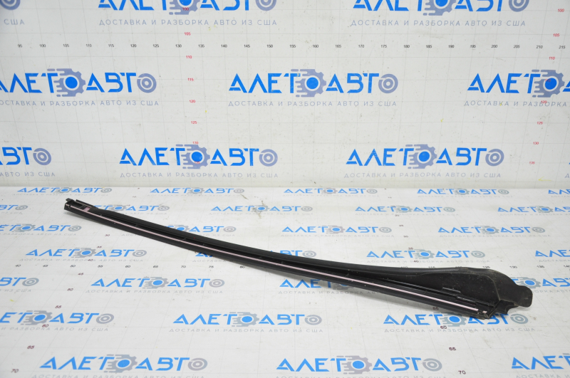 Windshield molding left Infiniti QX30 17- under roof rail, black gloss, for cleaning