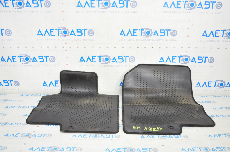 Set of floor mats Hyundai Sonata 11-15 cloth black, for cleaning