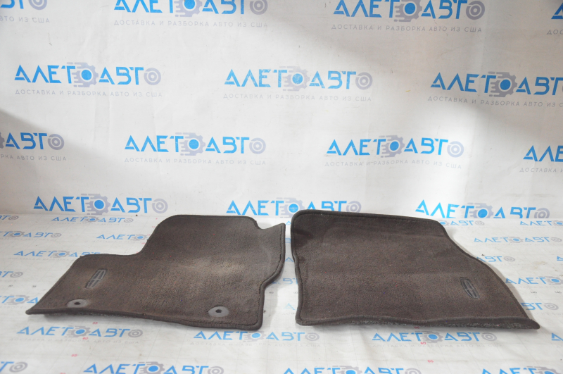 Set of floor mats for the Lincoln MKC 15-19, brown cloth