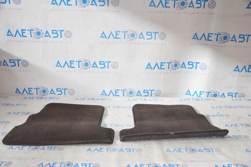 Set of floor mats for the Lincoln MKC 15-19, brown cloth