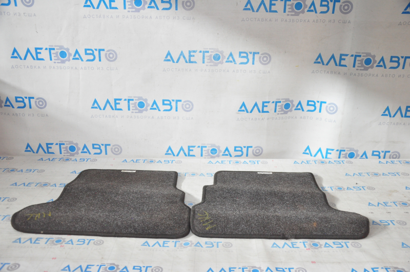 Set of floor mats for the Lincoln MKC 15-19, brown cloth