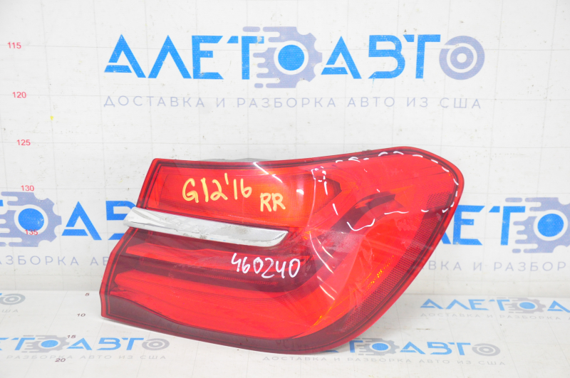 Light outer wing right BMW 7 G11 G12 16-19 with chrome molding, scratches