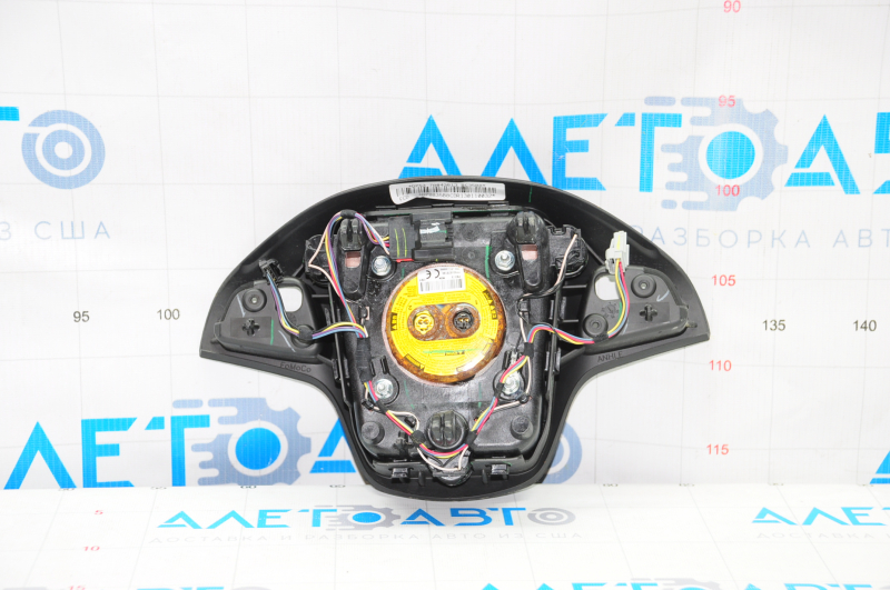 Airbag in steering wheel driver Lincoln MKZ 13-20 black, rusty pyropatron