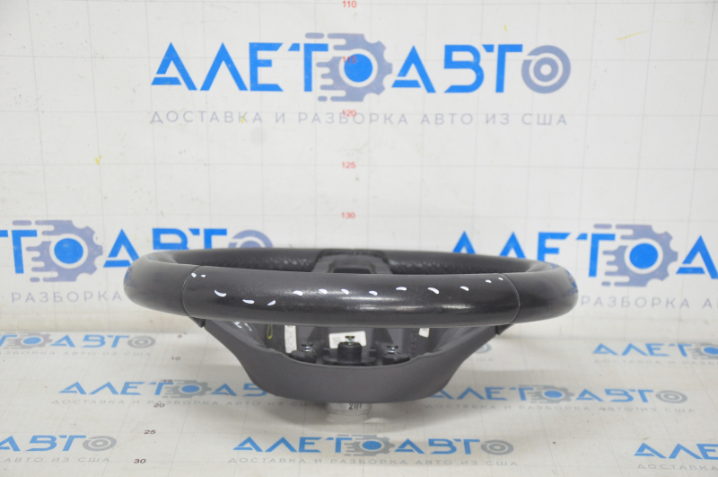Naked steering wheel VW Tiguan 18-21 leather black, worn, scratches
