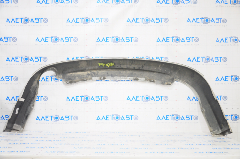 Rear bumper lip Ford Fusion mk5 13-18 for 1 pipe silver, scratches