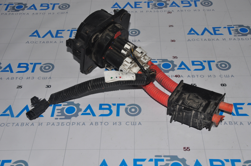 Charging port with cable fast charge CHAdeMO right Nissan Leaf 13-15 cut cable