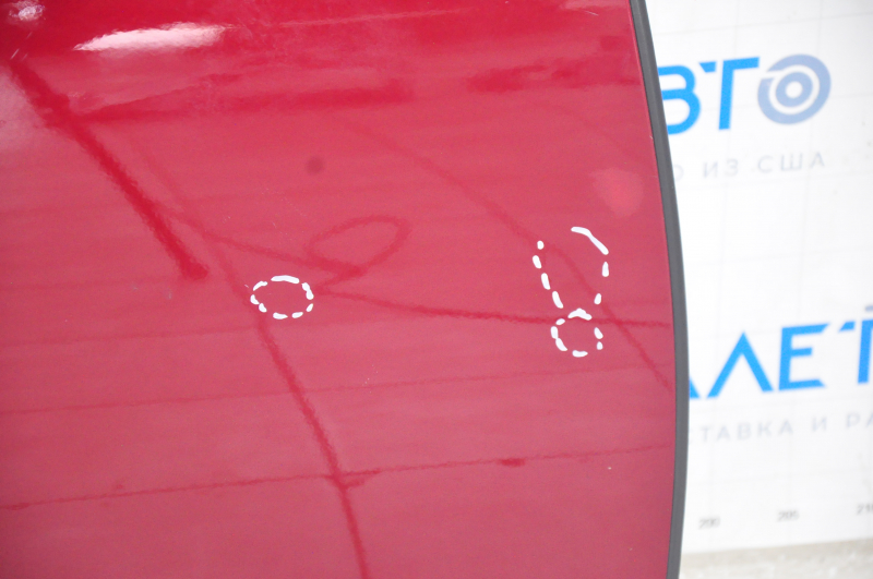 Door assembly rear right Lexus ES300h ES350 13-18 hybrid, keyless red 3R1, bumpers, painted 0.2