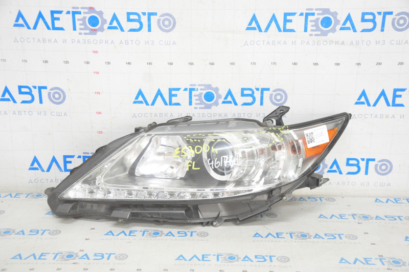 Headlight front left complete Lexus ES300h ES350 13-15 dorest xenon + LED DRL, sand, scratches on glass