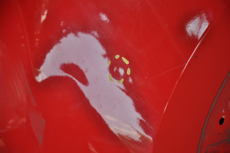 Quarter wing rear right Jeep Renegade 15 - red, pokes