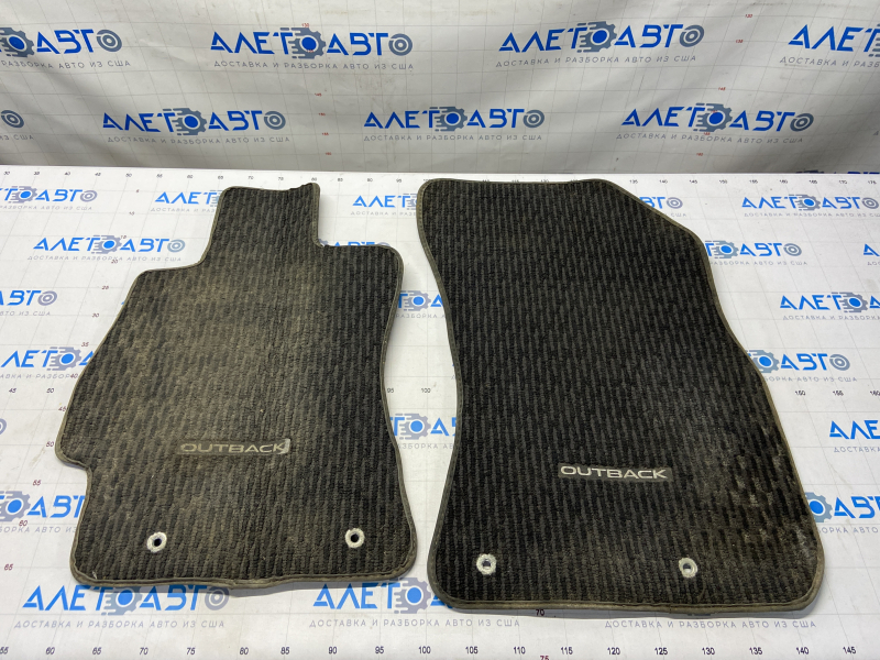 Set of floor mats for Subaru Outback 15-19, cloth, black, dry-cleanable