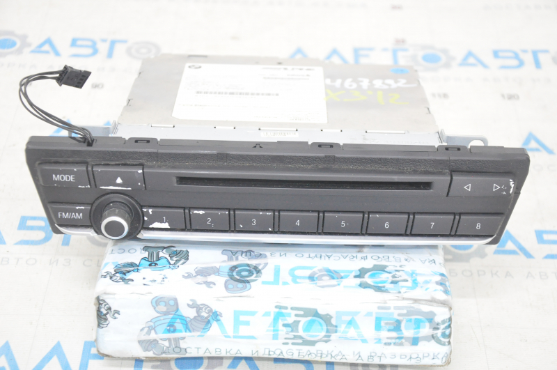 Radio tape recorder BMW X3 F25 11-17 paint peeled off buttons, no frame