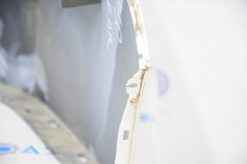 Rear bumper bare Toyota Prius 50 16-18 without parking sensors, white, broken fasteners