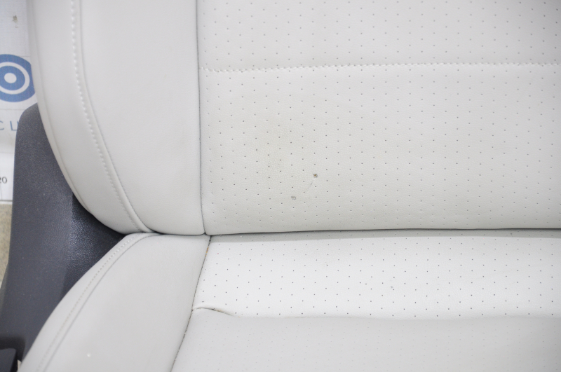 Passenger seat VW Tiguan 18-19 with airbag, mechanical, leather, gray, scratches